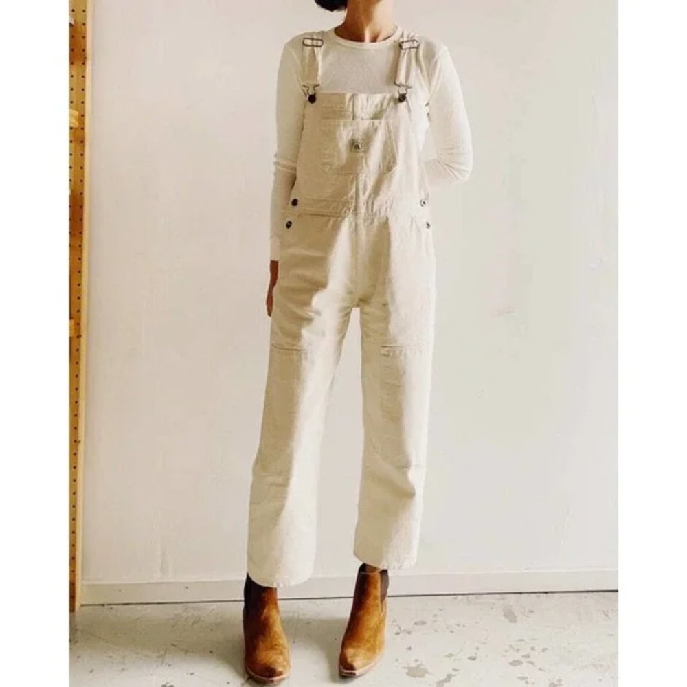 Hey Gang Women's Miner Overalls (Natural)